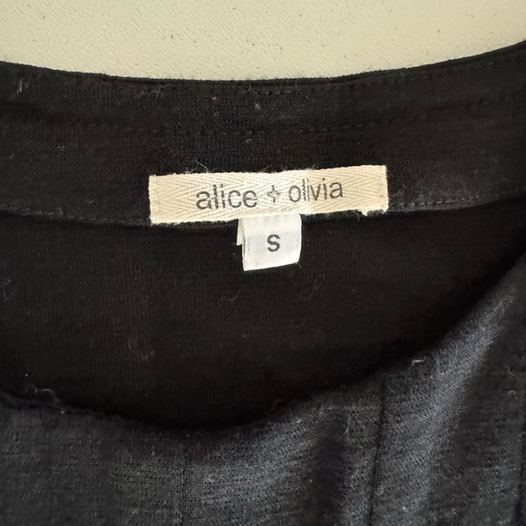 Alice and Olivia Wool pleated mini dress black small - Picture 6 of 7